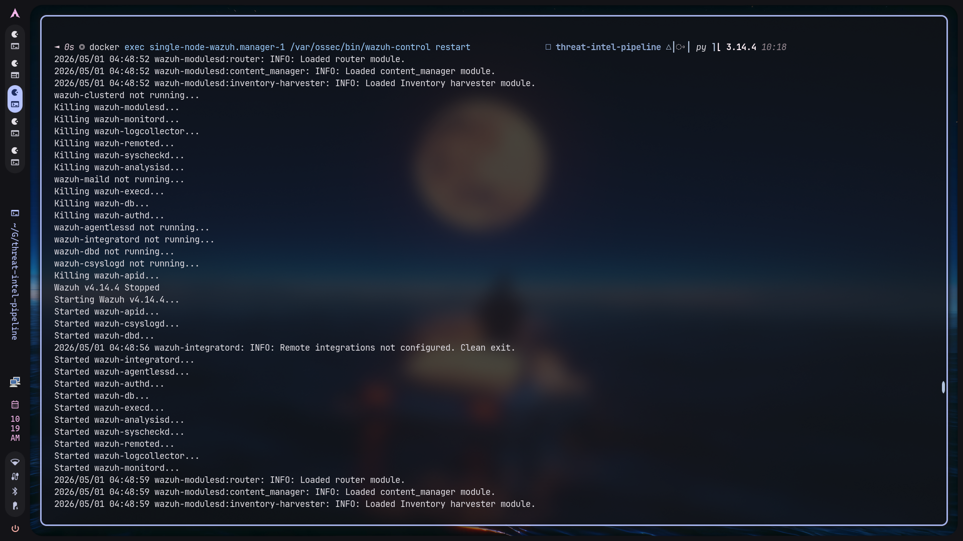 Docker Wazuh deployment